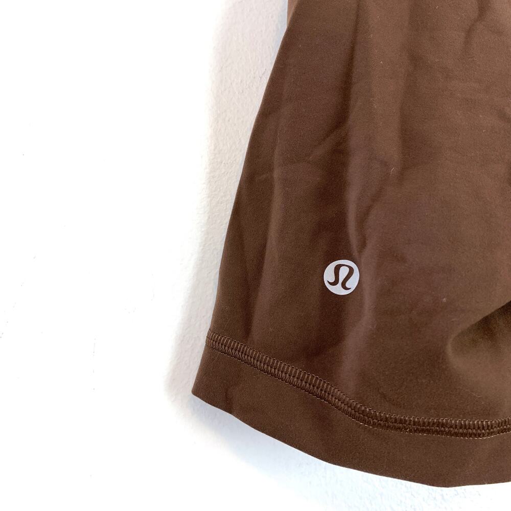 Lululemon Wunder Train High-Rise Biker Short 6" Java Brown Size 2 - Picture 7 of 8